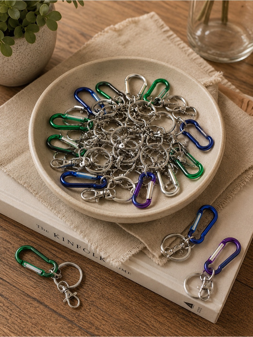 Key chains and carabiners